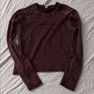 Lululemon Athletica Red Fitted Blouse